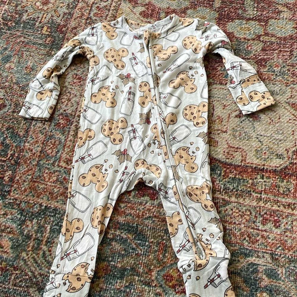 Sweet P Baby Co Christmas Mickey Onesie